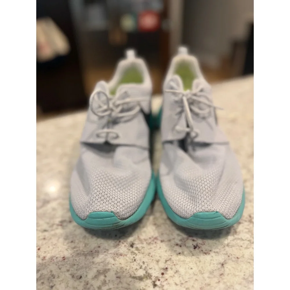 Nike Roshe One Mens 9.5‎ Wolf Grey Island Turquoise Running Shoes 511881-013